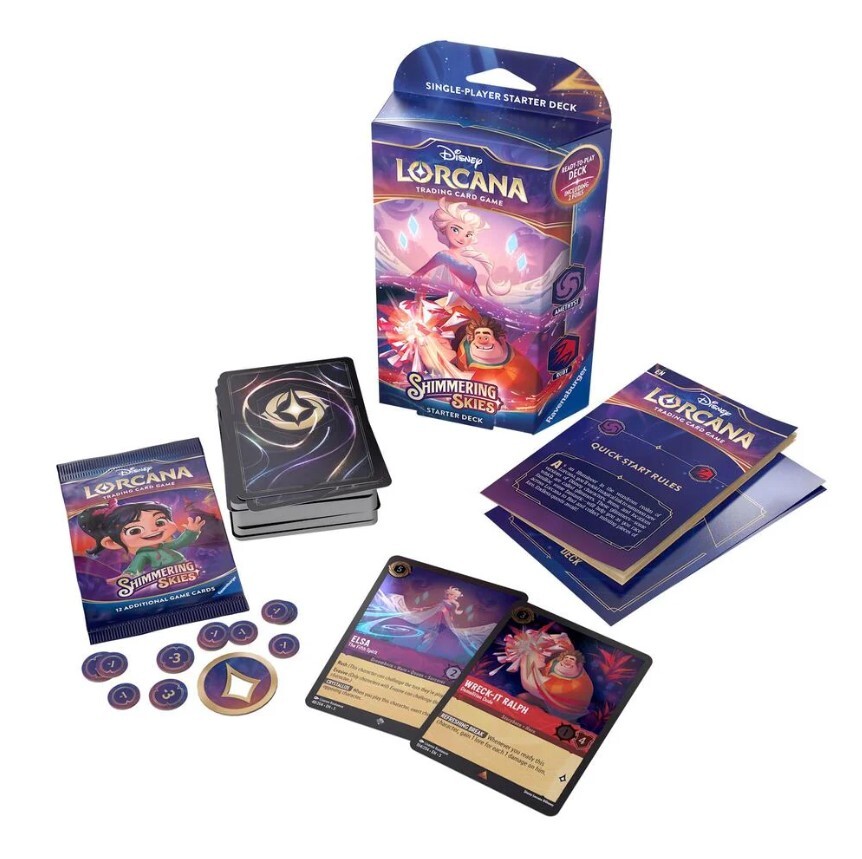 Disney Lorcana : Shimmering Skies Starter Deck - Amethyst and Ruby